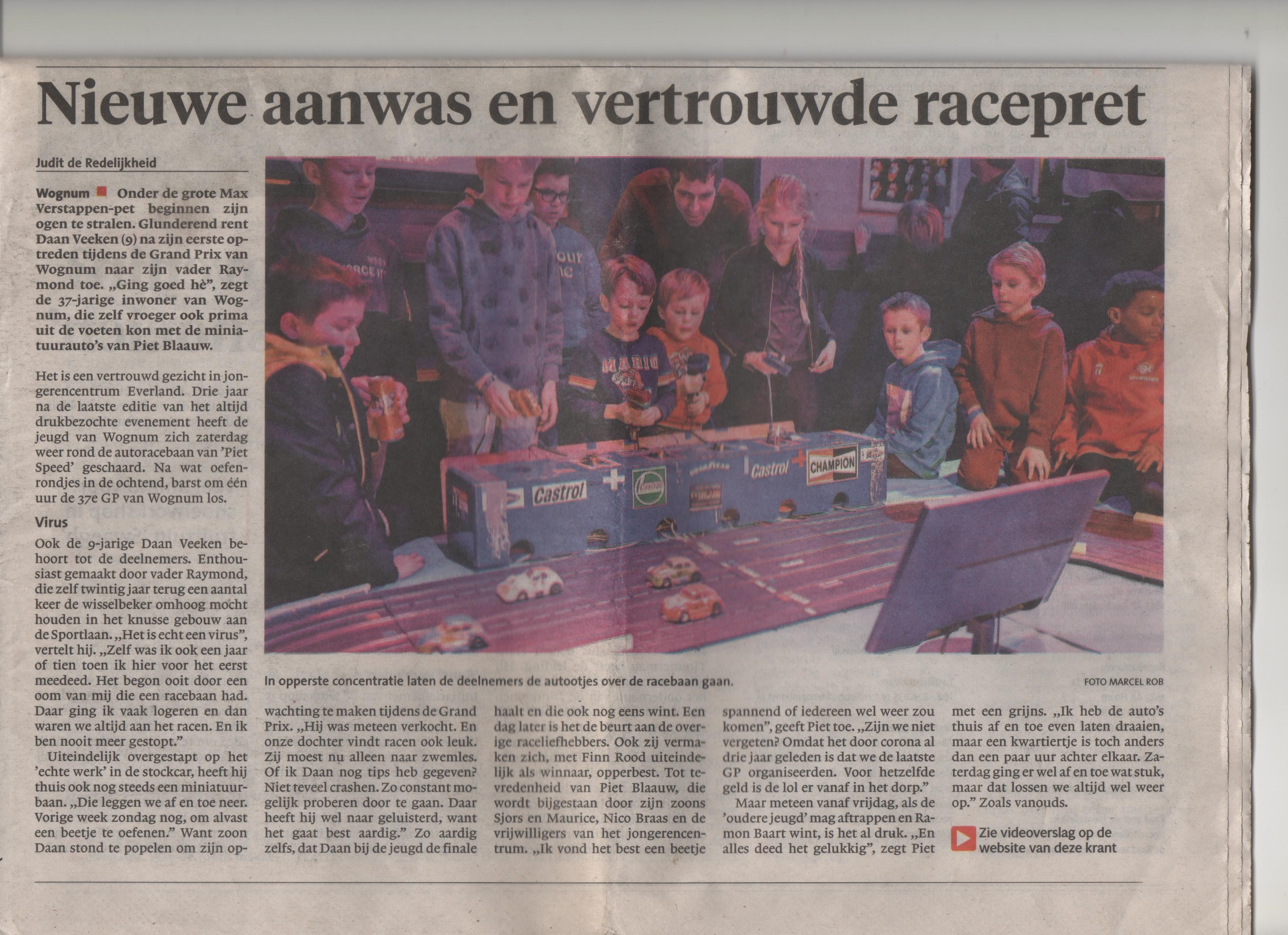 NHD 23 januari 2023 Nieuwe aanwas en vertrouwde racepret