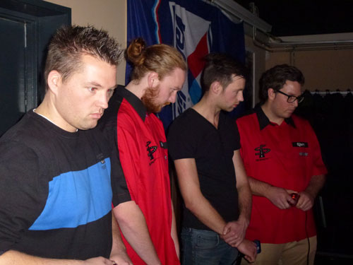 Deelnemers aan de finale van de AGIO avond